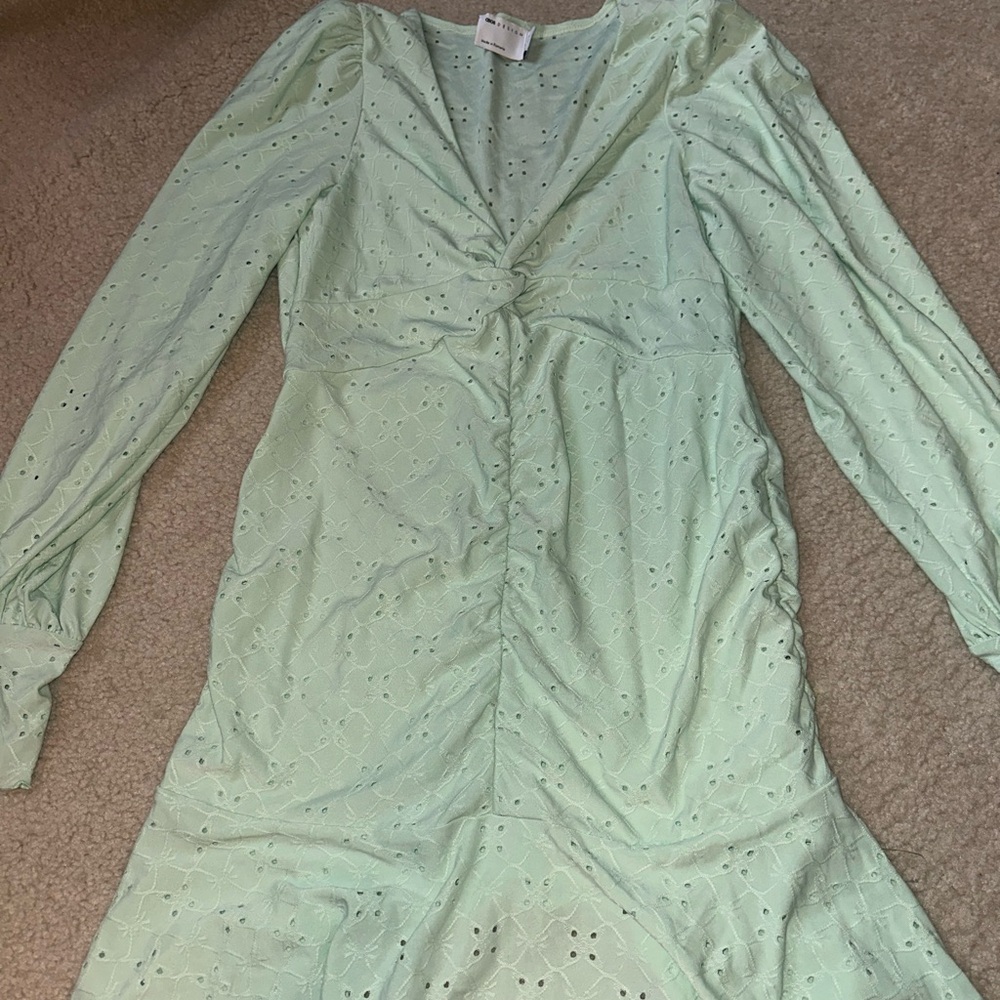 ASOS NWOT Mint Green Long Sleeve Dress